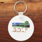 Porte-clés Golf avec voiturettes (Recto)