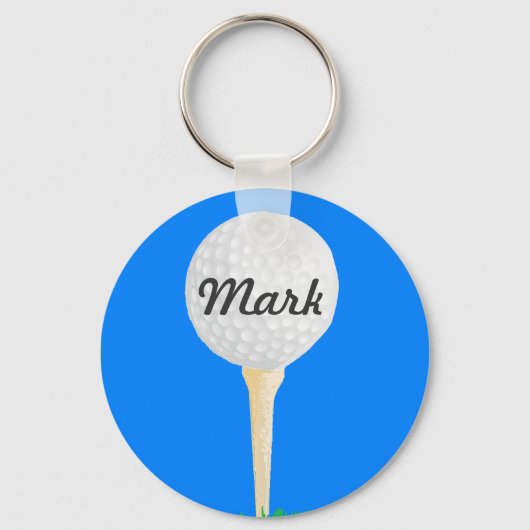 Porte-clés Golf Ball on Tee (Recto)