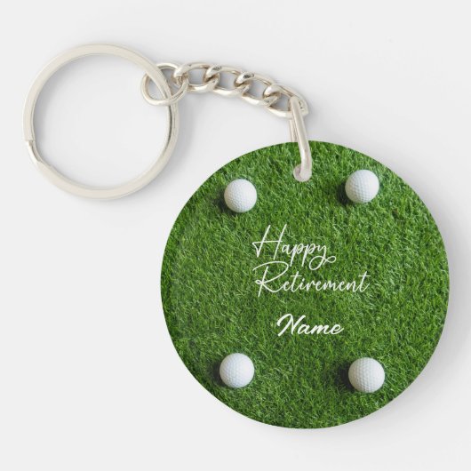Porte-clés Golf Bonne Retraite (Devant)