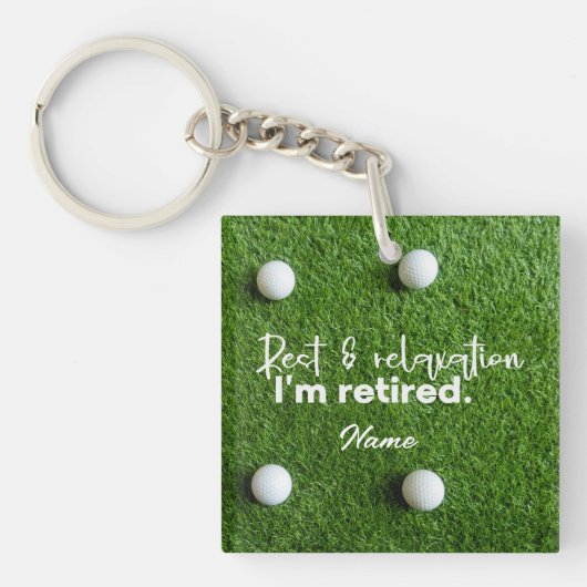 Porte-clés Golf Bonne Retraite  (Devant)