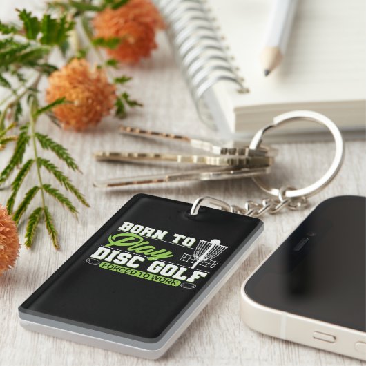 Porte-clés Golf Born to Play Disc (Devant droit)