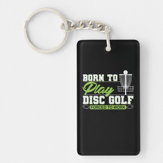 Porte-clés Golf Born to Play Disc (Devant)