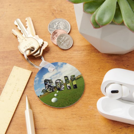 Porte-clés Golf Course And Logo, Key Ring (Bureau)