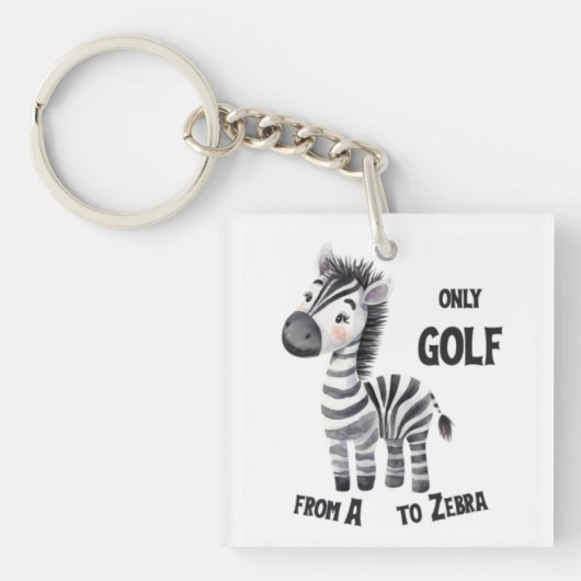 Porte-clés Golf de A à Z, Zèbre (Devant)