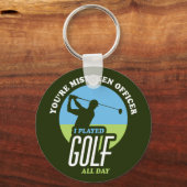 Porte-clés Golf Drôle Dire Pour Les Golfeurs (Recto)