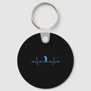 Porte-clés Golf drôle Heartbea - Golfeurs Hommes Femmes Cool