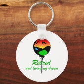 Porte-clés Golf et retraite (Recto)