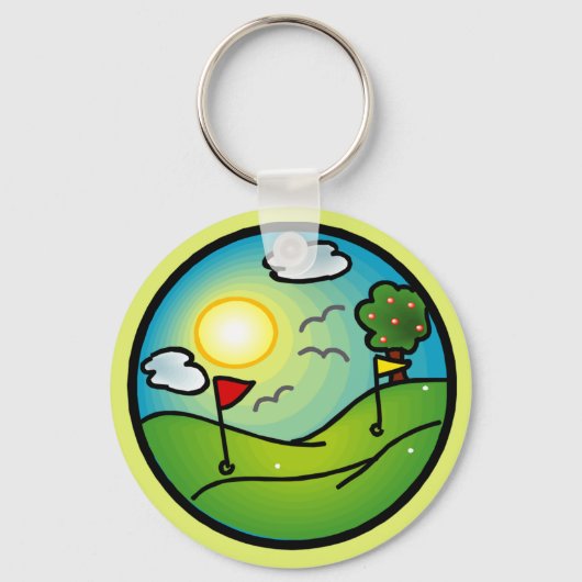 Porte-clés Golf Lover (Recto)