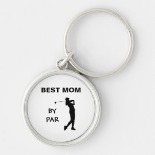 Porte-clés Golf Mommy Golfer Pun Fête des mères Meilleure mam