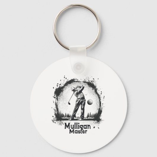 Porte-clés Golf Mulligan Master Tee - shirts Graphiques Pour (Recto)