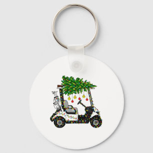 Porte-clés Golf Panier Noël Arbre Lumières Noël Sport Golfeur