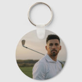 Porte-clés Golf Photo Anniversaire Surprise pour papa (Recto)