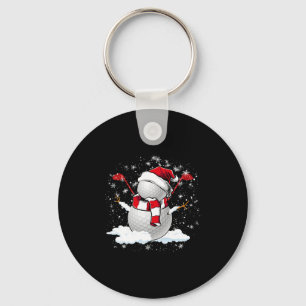 Porte-clés Golf Snowman en vacances de Noël