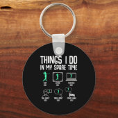 Porte-clés Golf Things I Do In My Spare Time Golfer Kids Boys (Recto)