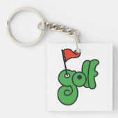 Porte-clés Golf Wang Vert vibrant et Rouge (Devant)
