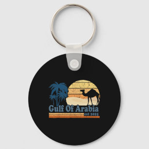 Porte-clés Golfe d'Arabie Est 2025 Trump Golfe Arabique Drôle