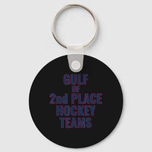 Porte-clés Golfe des équipes de hockey de 2e place appuient C