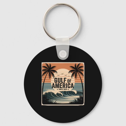 Porte-clés Golfe Des Usa Amérique Est 2025 Drapeau Golfe Mexi (Recto)