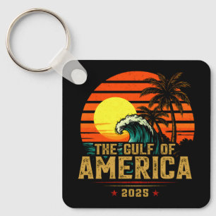 Porte-clés Golfe des USA Amérique Est 2025 Retro Vintage