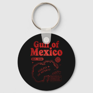 Porte-clés Golfe Du Mexique Rétro Depuis 1550 Golfe Historiqu
