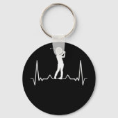 Porte-clés Golfer Heartbeat (Recto)