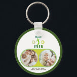 Porte-clés Golfer Meilleur Papa Jamais Fête des pères Photo d<br><div class="desc">Design moderne et mignon "Best Dad Ever" avec silhouette de golfeur avec jolie typographie mignonne et une photo encadrée dans un cercle pour personnaliser avec votre propre photo de famille avec la citation Nous vous aimons papa! Parfait pour la Fête des pères,  l'anniversaire ou l'anniversaire.</div>