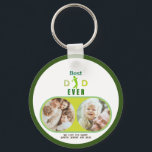 Porte-clés Golfer Meilleur Papa Jamais Fête des pères Photo d<br><div class="desc">Design moderne et mignon "Best Dad Ever" avec silhouette de golfeur avec jolie typographie mignonne et une photo encadrée dans un cercle pour personnaliser avec votre propre photo de famille avec la citation Nous vous aimons papa! Parfait pour la Fête des pères,  l'anniversaire ou l'anniversaire.</div>
