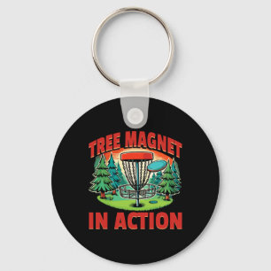 Porte-clés Golfeur de disque aimant d'arbre de golf de disque