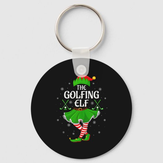 Porte-clés Golfing Elf Christmas Girls Women Elf Squad Xmas F (Recto)
