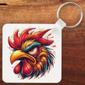Porte-clés "Gomer Rooster" Double Sided Aluminum Keychain (Verso)