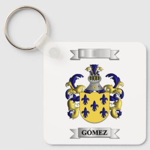 Porte-clés Gomez Nom de famille et bouclier