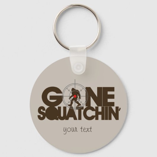Porte-clés Gone Squatchin - Brown et bronze (Recto)