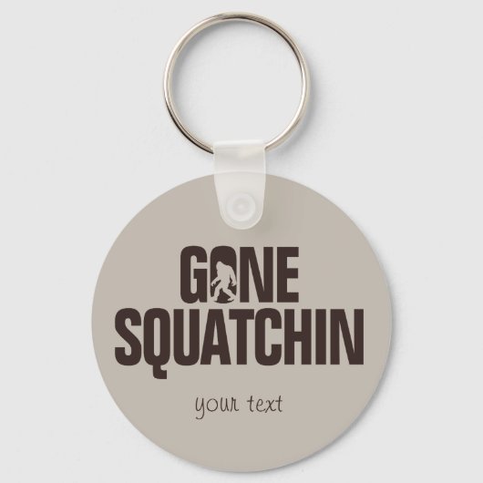 Porte-clés Gone Squatchin' - Brown et Tan (Recto)
