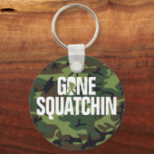 Porte-clés Gone Squatchin - Camion blanc et vert (Recto)