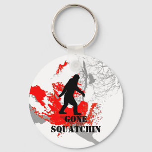 Porte-clés Gone Squatchin, noir bigfoot