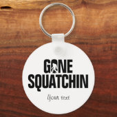 Porte-clés Gone Squatchine - Noir / Blanc Silhouette (Recto)