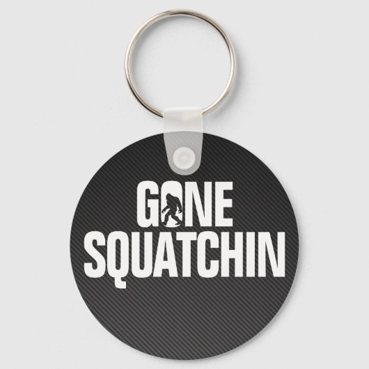 Porte-clés Gone Squatchine - Noir / Blanc Silhouette (Recto)