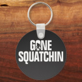 Porte-clés Gone Squatchine - Noir / Blanc Silhouette (Recto)