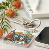 Porte-clés Gonflage du jouet de plage (Devant Droit)