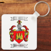 Porte-clés González Nom et Blason (Verso)