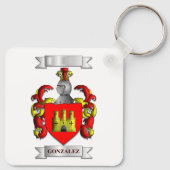 Porte-clés González Nom et Blason (Dos)