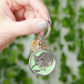Porte-clés Good Kitty Grey Tiger Chat~porte - clé (main)