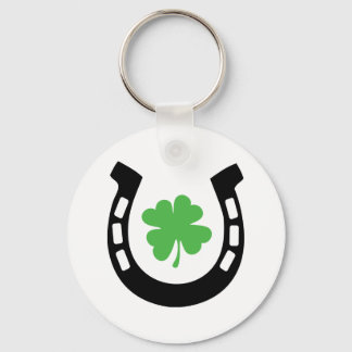 Porte-clés Good Luck Horseshoe Cloverleaf - Shamrock