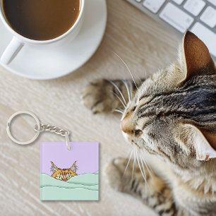 Porte-clés Good Morning Orange Cat Funny