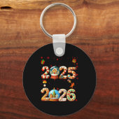 Porte-clés Goodbye 2025 Hello 2026 Christmas And Happy New Ye (Recto)