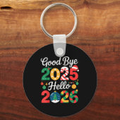 Porte-clés Goodbye 2025 Hello 2026 Happy New Year's Eve Chris (Recto)