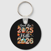 Porte-clés Goodbye 2025 Hello 2026 Happy New Year's Eve Chris (Recto)
