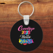 Porte-clés Goodbye 2025 Hello 2026 Kids Funny New Year (Recto)