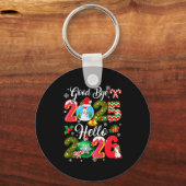 Porte-clés Goodbye 2026 Hello 2026 Happy New Year's Eve Chris (Recto)