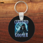Porte-clés Goon Funny Gooning Meme Skeleton Certified Gooner  (Recto)